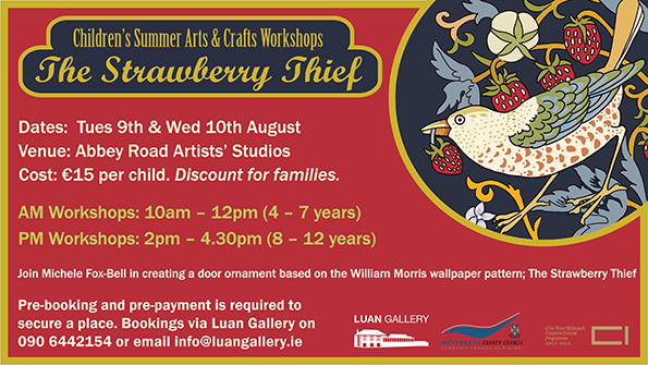 Children's Summer Workshops; The Strawberry Thief, with Michele Fox Bell in Luan Gallery