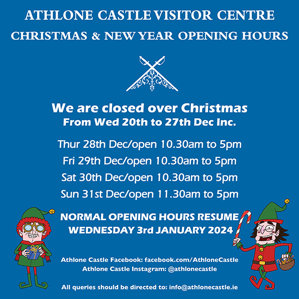 Athlone Castle Christmas and New Year Closures